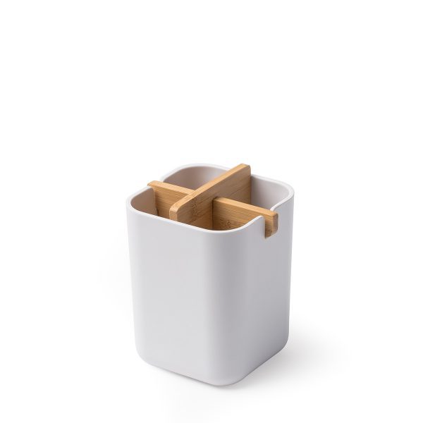 Modern Bamboo Toothbrush Holder