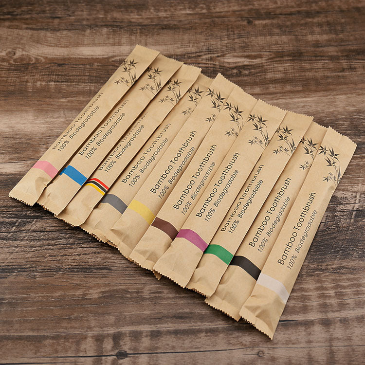 Colorful Natural Bamboo Toothbrush