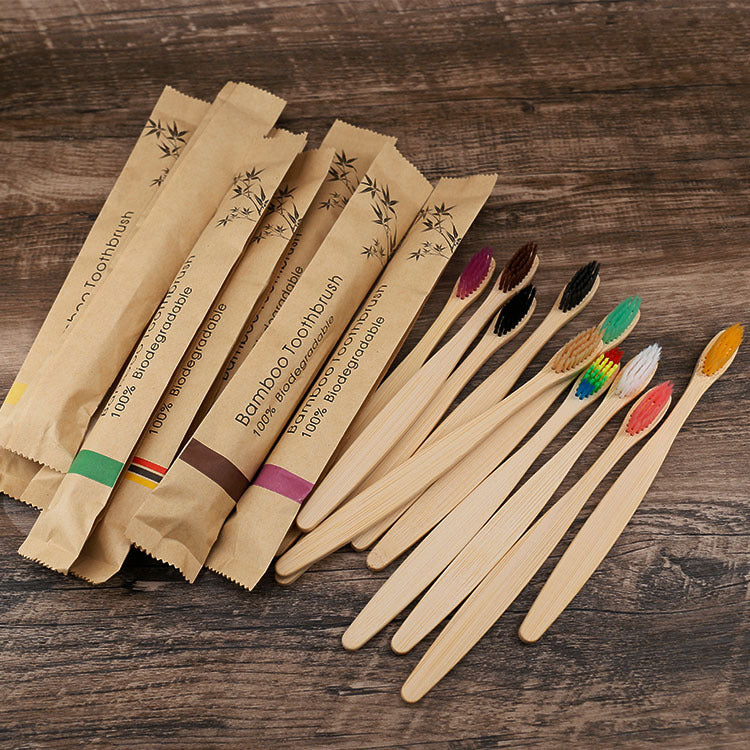Colorful Natural Bamboo Toothbrush