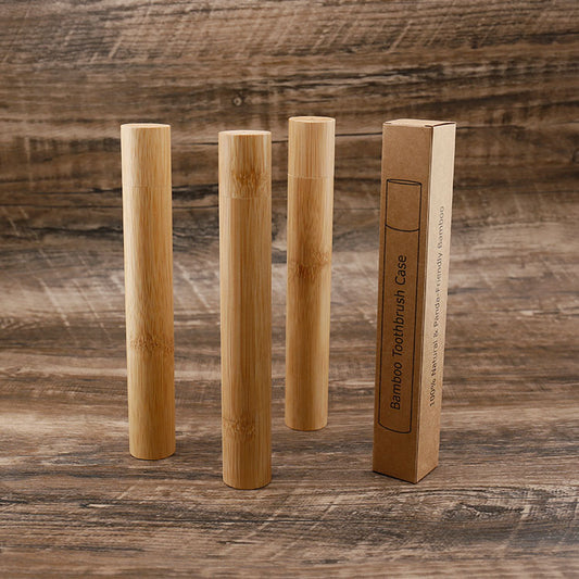 Eco-Friendly Bamboo Toothbrush Travel Case