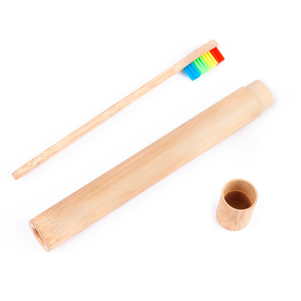 Eco-Friendly Bamboo Toothbrush Travel Case