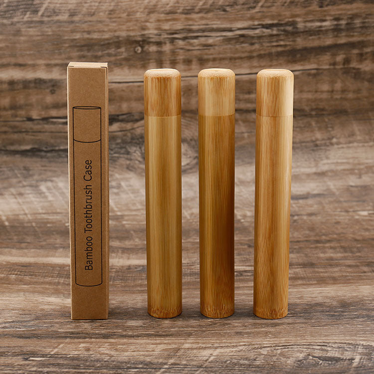 Eco-Friendly Bamboo Toothbrush Travel Case