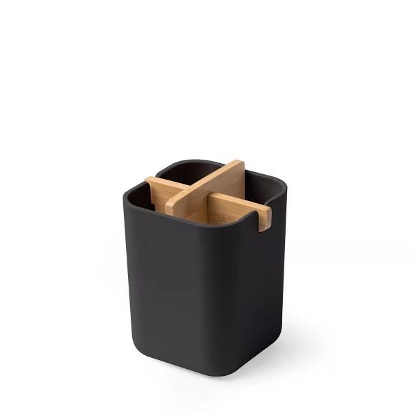 Modern Bamboo Toothbrush Holder